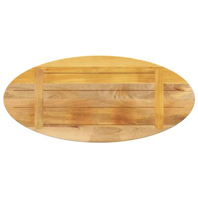 vidaXL Bordplate 80x40x2,5 cm oval heltre mango