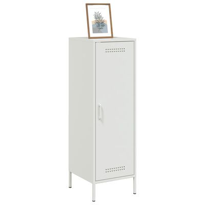 vidaXL Highboard hvit 36x39x113 cm stål