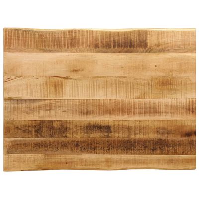 vidaXL Bordplate naturlig kant 70x60x2,5 cm grovt heltre mangotre