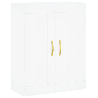 vidaXL Highboard hvit 69,5x34x180 cm konstruert tre