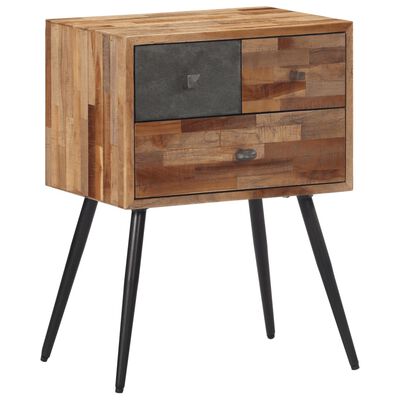 vidaXL Nattbord 47x31,5x60 cm heltre teak