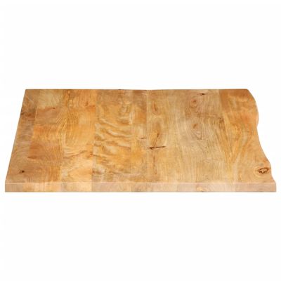 vidaXL Bordplate 90x80x2,5 cm naturlig kant heltre mango