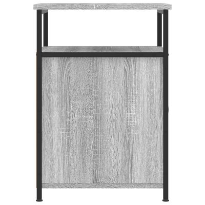 vidaXL Nattbord grå sonoma 40x42x60 cm konstruert tre