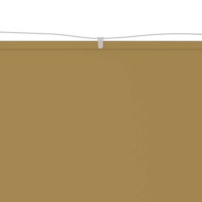 vidaXL Vertikal markise beige 100x420 cm oxfordstoff