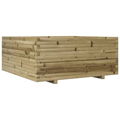 vidaXL Plantekasse 110x110x49,5 cm impregnert furu