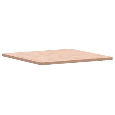 vidaXL Bordplate 80x80x2,5 cm firkantet heltre bøketre