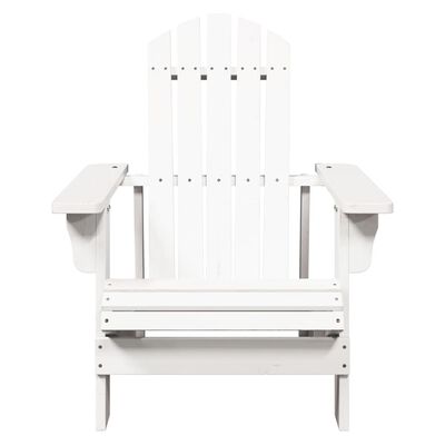 vidaXL Adirondack stol hvit 69x85x90,5 cm heltre gran