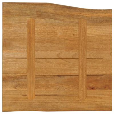 vidaXL Bordplate 40x40x2,5 cm naturlig kant heltre mango