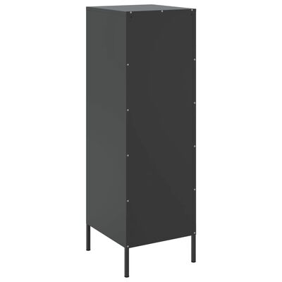 vidaXL Highboard svart 36x39x113 cm stål