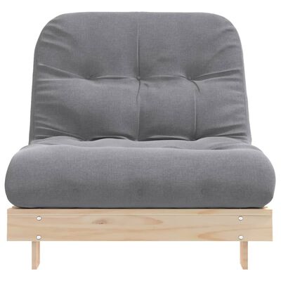 vidaXL Futonsofa med madrass 90x206x11 cm heltre furu