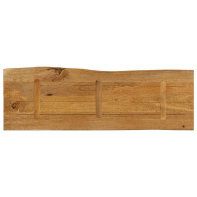 vidaXL Bordplate 120x40x3,8 cm naturlig kant heltre mango