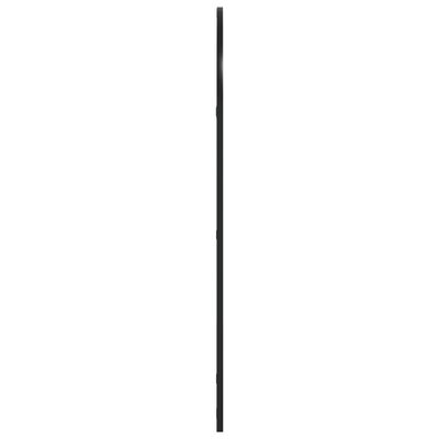 vidaXL Veggspeil svart 60x100 cm buet jern