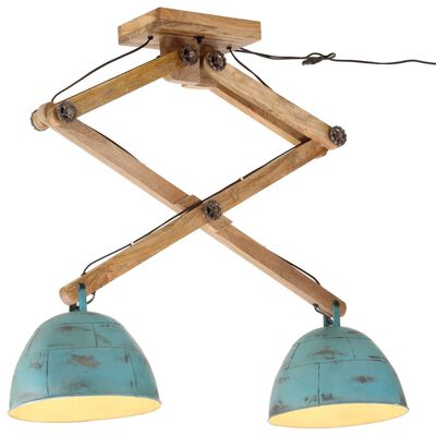 vidaXL Taklampe 25 W denimblå 29x18x85 cm E27