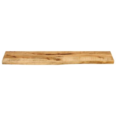 vidaXL Bordplate 110x40x3,8 cm naturlig kant grovt heltre mangotre