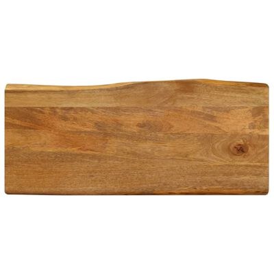 vidaXL Bordplate 100x40x2,5 cm naturlig kant heltre mango