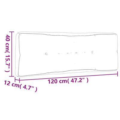 vidaXL Palleputer 3 stk bladtrykk stoff