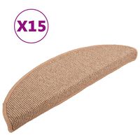 vidaXL Trappetrinnstepper 15 stk lysebrun 56x17x3 cm