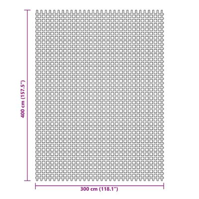 vidaXL Campingmatte antrasitt 4x3 m