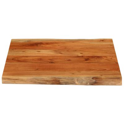 vidaXL Bordplate 60x60x3,8 cm firkantet heltre akasie naturlig kant