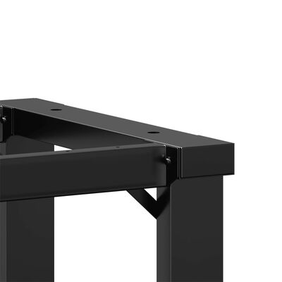 vidaXL Ben for spisebord O-ramme 40x40x73 cm støpejern
