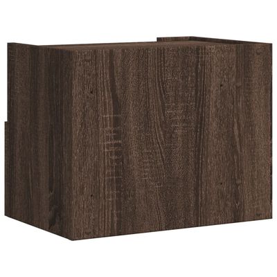 vidaXL Veggmonterte nattbord 2 stk brun eik 45x30x35 cm