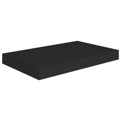 vidaXL Flytende vegghyller 2 stk svart 40x23x3,8 cm MDF