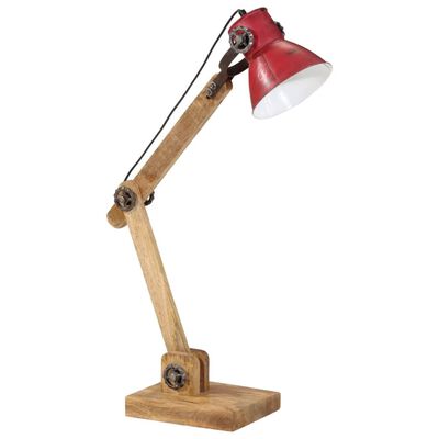 vidaXL Skrivebordslampe 25 W mørkerød 23x18x96 cm E27