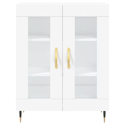 vidaXL Highboard hvit 69,5x34x180 cm konstruert tre