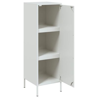 vidaXL Highboard hvit 36x39x113 cm stål