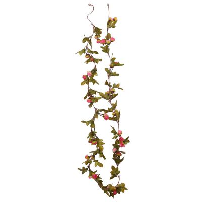 vidaXL Blomsterkranser for jul 6 stk rose 215 cm