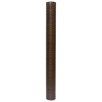 vidaXL Balkongskjerm brun og svart 300x80 cm polyrotting
