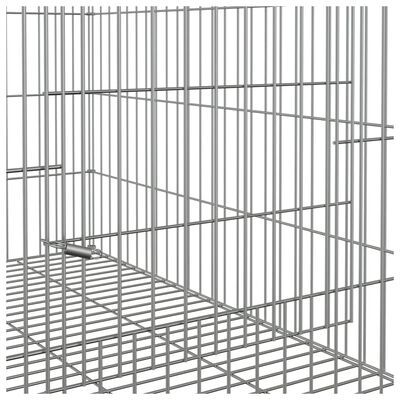 vidaXL Kaninbur 78x54x54 cm galvanisert jern