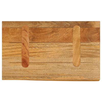 vidaXL Bordplate med naturlig kant 60x20x2,5 cm heltre mango