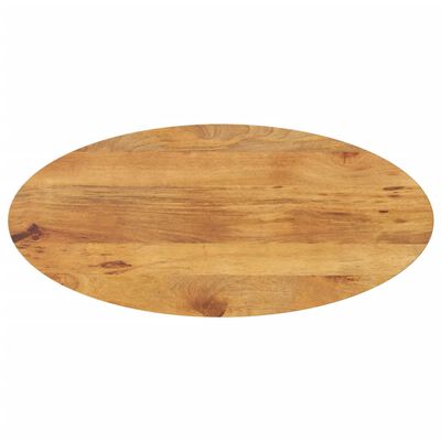 vidaXL Bordplate 80x40x2,5 cm oval heltre mango