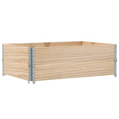 vidaXL Pallekarmer 2 stk 120x80 cm heltre furu