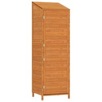 vidaXL Hageskur brun 55x52x174,5 cm heltre gran