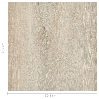 vidaXL Selvklebende gulvplanker 20 stk PVC 1,86 m² beige