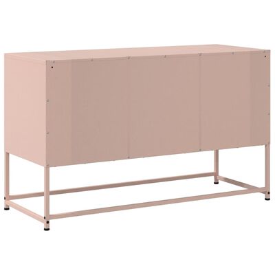 vidaXL TV-benk rosa 100,5x39x60,5 cm stål