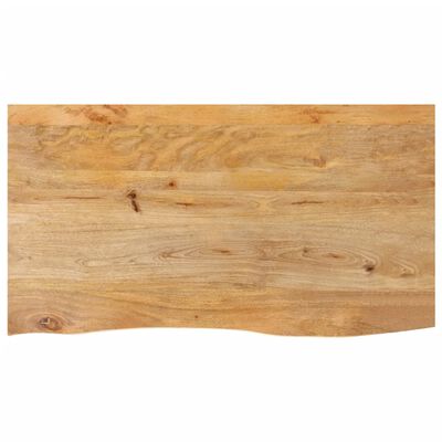 vidaXL Bordplate 100x60x2,5 cm naturlig kant heltre mango