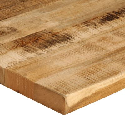 vidaXL Bordplate naturlig kant 90x80x3,8 cm grovt heltre mangotre