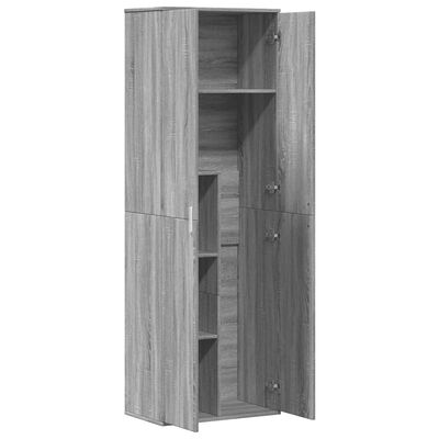 vidaXL Highboard grå sonoma 60x35x180 cm konstruert tre