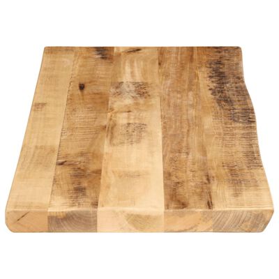 vidaXL Bordplate naturlig kant 90x40x2,5 cm grovt heltre mangotre