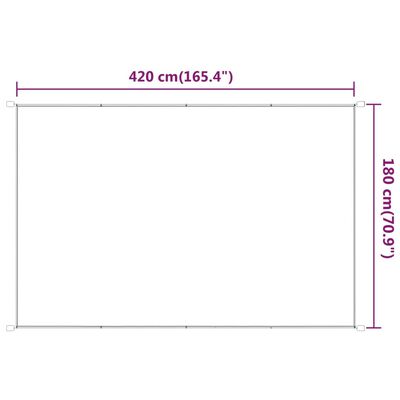 vidaXL Vertikal markise lysegrønn 180x420 cm oxfordstoff