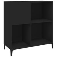 vidaXL Hifi-benk svart 84,5x38x89 cm konstruert tre