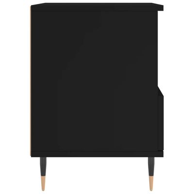 vidaXL Nattbord 2 stk svart 40x35x50 cm konstruert tre