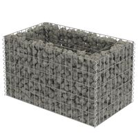 vidaXL Gabion høybed galvanisert stål 90x50x50 cm