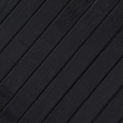 vidaXL Teppe rektangulært svart 60x500 cm bambus