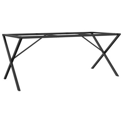 vidaXL Ben for spisebord X-ramme 180x80x73 cm støpejern