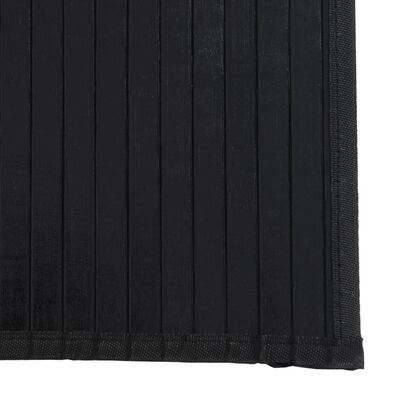 vidaXL Teppe rektangulært svart 70x300 cm bambus
