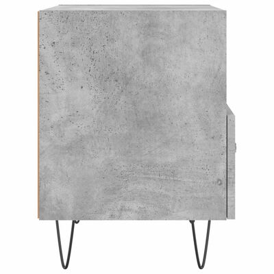 vidaXL Nattbord 2 stk betonggrå 40x35x47,5 cm konstruert tre